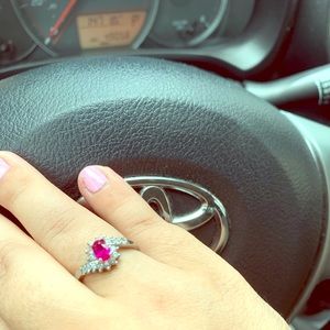 Ring whit ruby original❤️